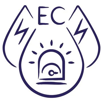 Minimal vector icon of the signaling of liquid high electrical conductivity イラスト素材