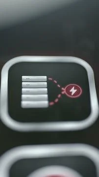 Minimal vertical technology animation shows stacked server resources Stock-Fotos