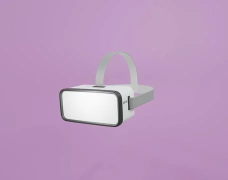 Minimal Virtual Reality goggles VR glasses 3D render illustration Stock Illustration