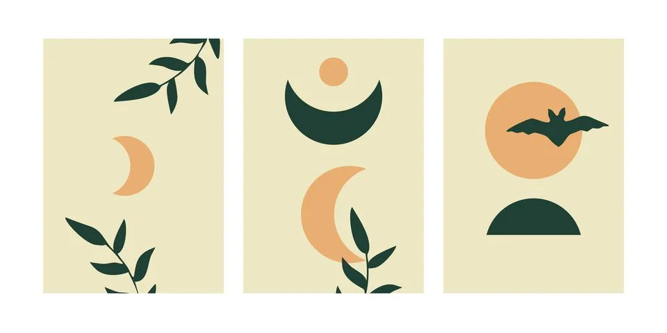 Minimal wall art Stock Illustration