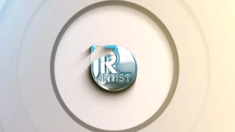 Minimal Wave Logo Reveal After Effects stock