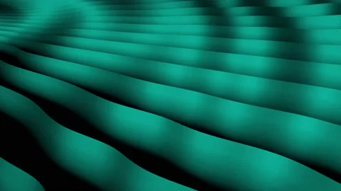 Minimal waving stripes abstract background turquoise Stock Footage 200952060