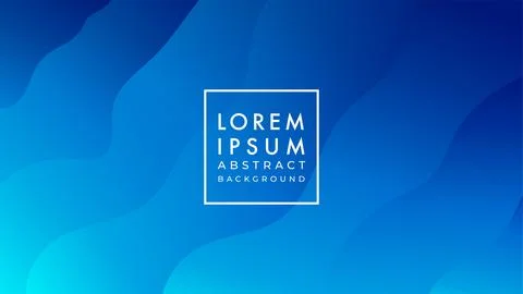 Minimal wavy liquid vector illustration. Dark blue to green vibrant color g.. Illustrazione stock