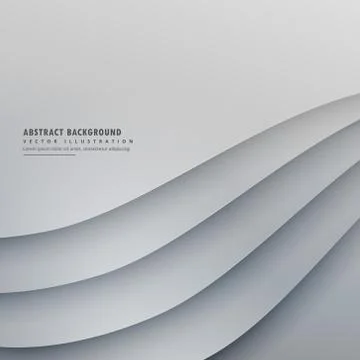 Minimal wavy shape vector background Stock Illustration