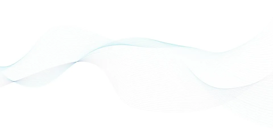 Minimal White Abstract Wave Background Vector Stockillustratie