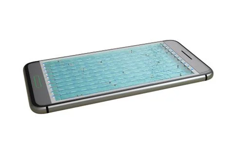 Minimal white background pool design Stock Illustration