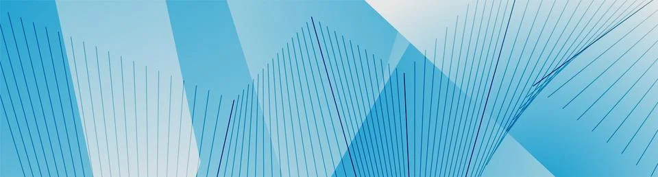Minimal white blue tech background with stripes and lines Illustrazione stock