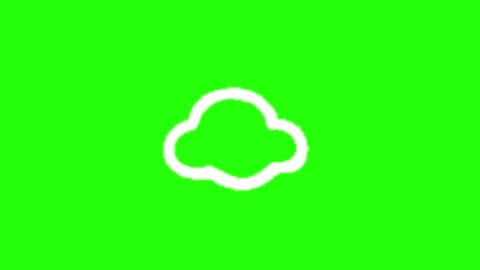 Minimal White Cloud Doodle Illustration Background 動画素材 337593402