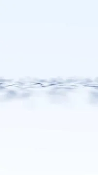 Minimal white data wave with soft particles for clean science, medical tech.. 库存插图