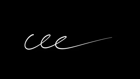 Minimal white dynamic stroke line on black background Видео 333451974