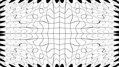 Minimal white fluid grid distortion abstract modern clean tech loop backgroun Stock-Footage 333936820