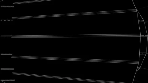 Minimal White Lines Background Video Stock Footage 119955774