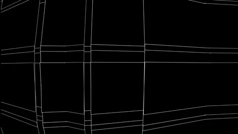 Minimal White Lines VJ Background Stock Footage 119955761