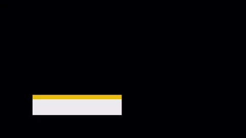 Minimal White Lower Third with Yellow Panel Accents Stock Footage 288427823
