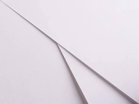 Minimal white paper background with folded geometric lines. Clean abstract 스톡 사진