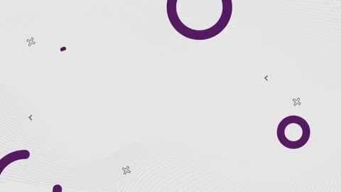 Minimal White Purple Circle Wave Line Corporate Background Clean Loop Stock Footage 274455193