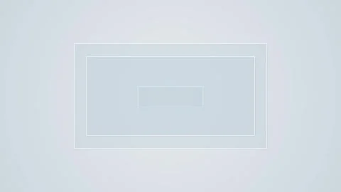 Minimal white rectangle frame background soft grey panels, clean geometric layou Stock Footage 340412918