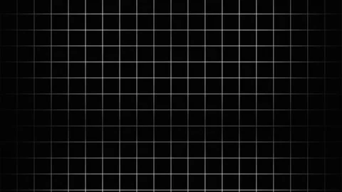Minimal white ripple grid on black technology background Видео 335404916