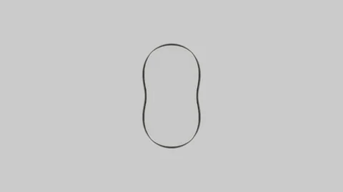 Minimal White Spheres Merging and Separating Vertically - Loop Stock Footage 340515153