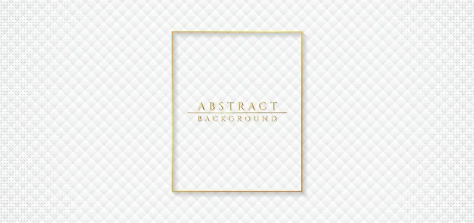 Minimal white square pattern grid design abstract clean background Stock Illustration