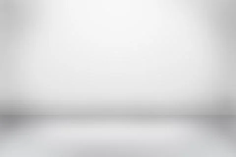 Minimal white studio background with subtle gray gradient and reflective floor Illustration
