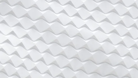 Minimal White Zigzag Geometric Background 3D render seamless loop animation 库存影片 332657593