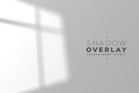 Minimal window frame shadow on gray surface background Stock Illustration