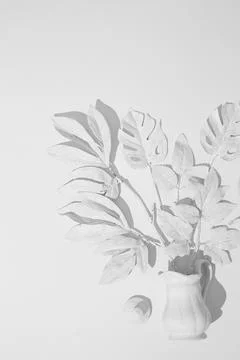 Minimal winter composition background. Tea and..Brunch christmas decor. Sti.. Stock Photos