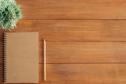 Minimal work space - Creative flat lay photo of workspace desk. Office desk.. Stock Photos