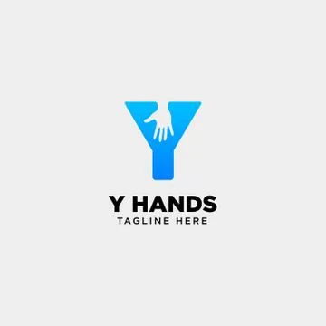 Minimal y letter, initial hand logo template vector illustration icon element Stock Illustration