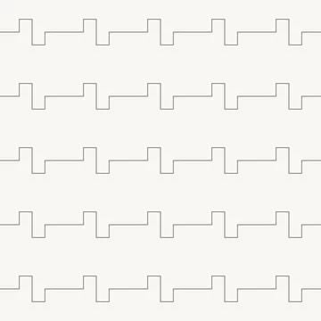 Minimal zigzag horizontal line pattern seamless in line design, geometric イラスト素材