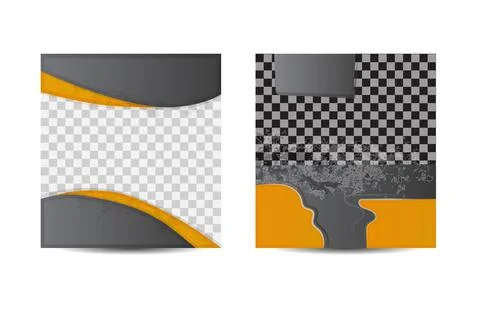 Minimalis banner template Stock Illustration