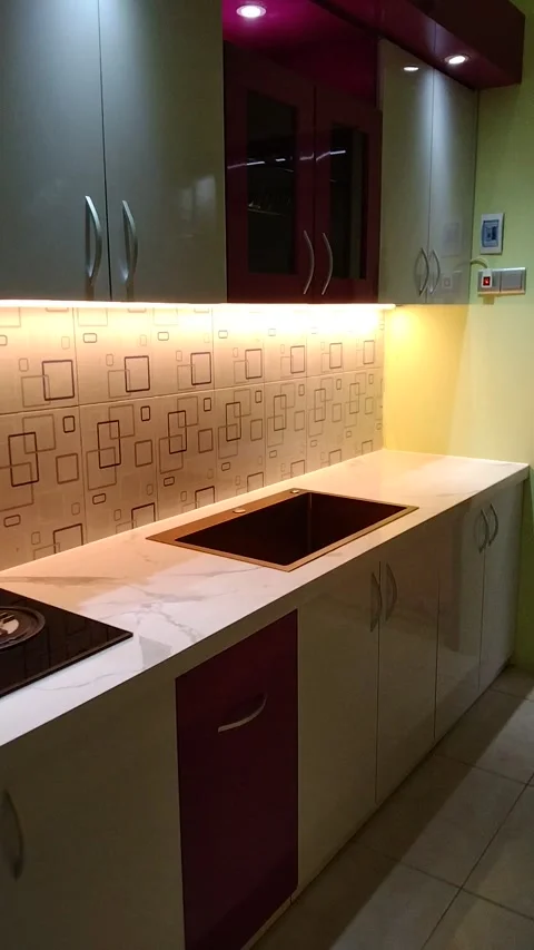 Minimalis Kitchen set Stock Footage 241161372