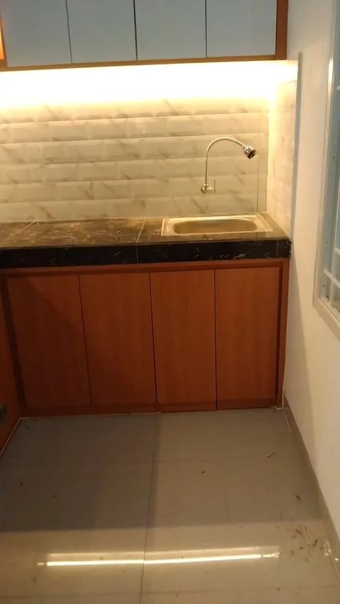 Minimalis small kitchen Stock Footage 242619618