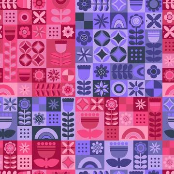 Minimalism abstract seamless pattern. Repeatable background pattern tile design Stock Illustration