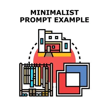 Minimalism concept creating simple design elements vector Stock Illustration