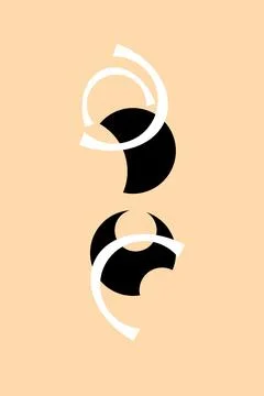 Minimalism style geometric pattern poster.Abstract Khaki Color Blocks Posters Illustrazione stock