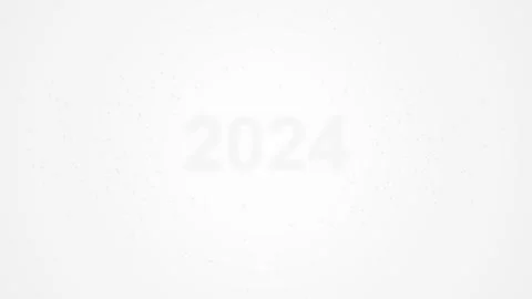 Minimalist 2024 Text Overlay - Clean Countdown Graphic for New Year Celebra.. Stock Footage 346659694