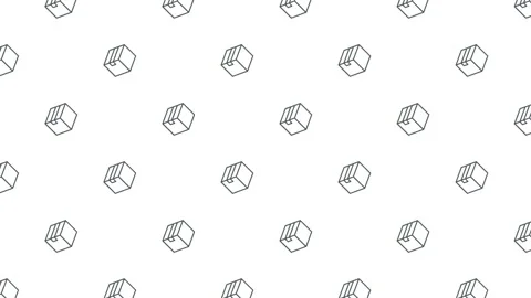 Minimalist 2D animated background featuring seamless pattern Stock Footage 327808137