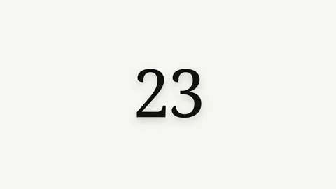 Minimalist 30 Second Countdown Timer Stock Footage 341789628