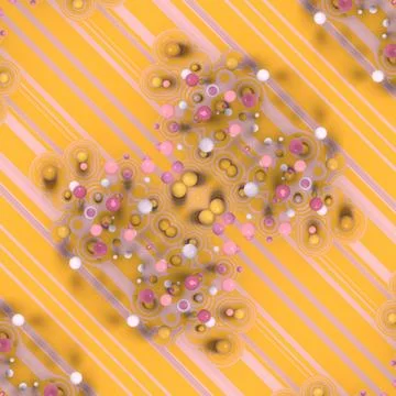 Minimalist 3D Abstract Background with Floating Pink Spheres 스톡 일러스트