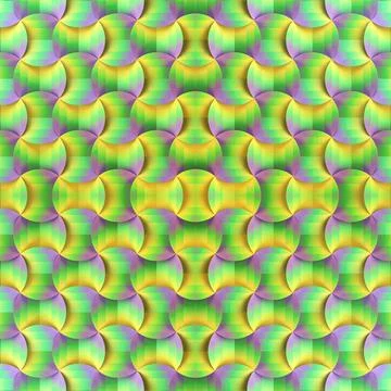 A minimalist 3D background featuring a pattern of curved elements 库存插图