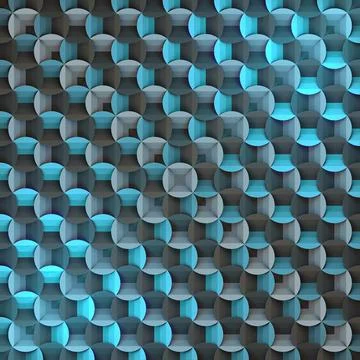 A minimalist 3D background with a pattern of round elements 스톡 일러스트