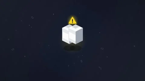 Minimalist 3D Cubes Floating in Dark Space with Particles, Abstract Technol.. Stock Footage 348413689