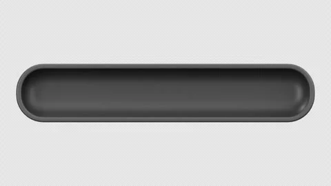 Minimalist 3D Loading Process Bar Loop, Alpha Channel Stock Footage 313355193