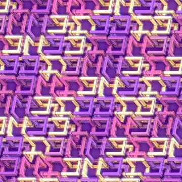 Minimalist 3D Splines Abstract Bionic Architecture Background イラスト素材