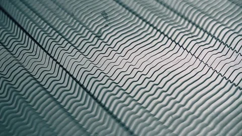 Minimalist, 4K animation, stylized as a technical drawing. Thin, wavy lines Stock Footage 326317544