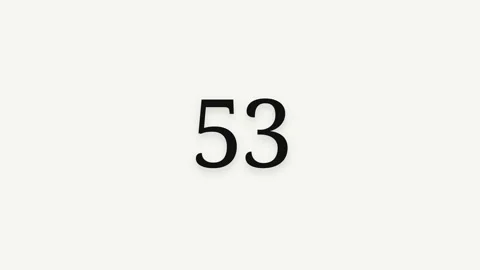 Minimalist 60 Second Countdown Timer Stock Footage 341789629