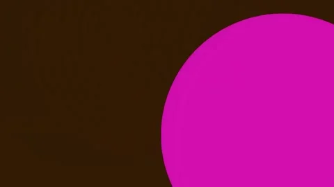 Minimalist Abstract Backdrop with Burnt Orange Circle on Dark Brown Gradient Stock Footage 342115080