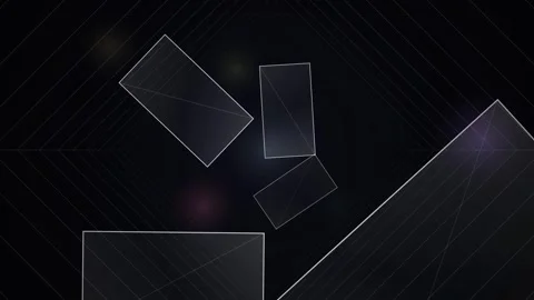Minimalist abstract background, elegant geometric line patterns on black Stock-Footage 344249075